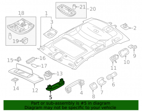 Volvo XC60 10-16 Sunglasses Pocket