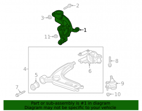 Front left axle VW Atlas 18 - rusty