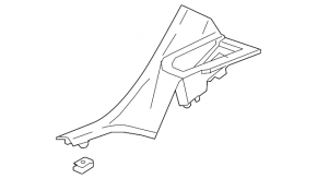 Door sill trim rear right Chevrolet Bolt 17-21
