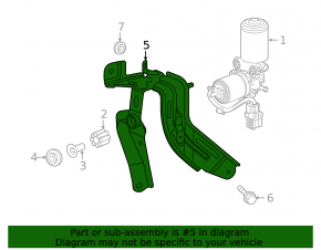 Brake booster bracket for Toyota Rav4 19-21 hybrid