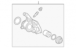 Rear left support Toyota Rav4 19- electric