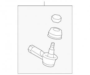 Left tie rod end for Mitsubishi Eclipse Cross 18-26