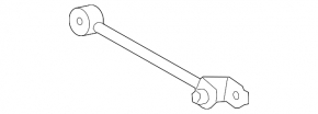 Lower control arm, rear left, Honda Accord 13-17