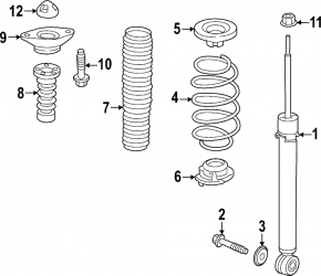 Rear left spring Honda Civic XI FE/FL 22-26 5d