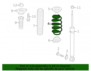 Rear left spring Honda Civic XI FE/FL 22-26 5d
