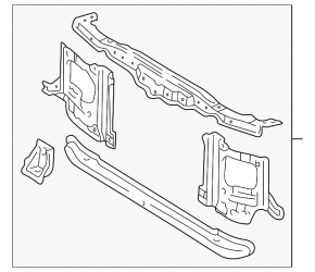 Lexus LX 03-07 TV radiator panel assembly