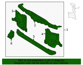 Lexus LX 03-07 TV radiator panel assembly