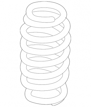 Rear left spring Audi Q3 8U 15-18 stiffness 2 gray, 3 green AWD