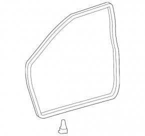Front right door seal Toyota Camry v50 12-14 usa
