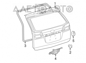 Toyota Sienna 04-10 tailgate seal