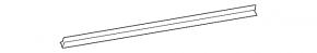 Lower rear left door seal for Lexus NX 22-25