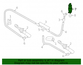 Headlight washer motor Audi A6 C8 19-