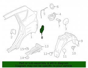 Left ventilation shield Ford C-max MK2 13-18