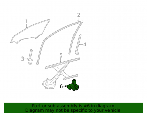Front left window lift motor Lexus ES 19-26