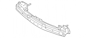 Rear bumper reinforcement Hyundai Santa FE Sport 13-16 prerest usa, break