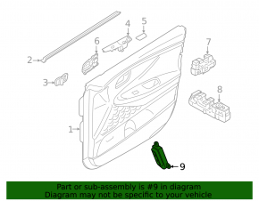 Front left seat memory for Hyundai Santa FE 19-23