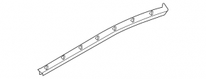 Door seal rear right Porsche Panamera 10-16 lower