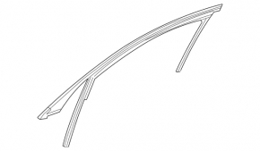 Front right door glass seal Mercedes W213 E 17-23