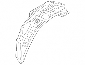 Rear right mudguard Mazda 3 14-18 BM
