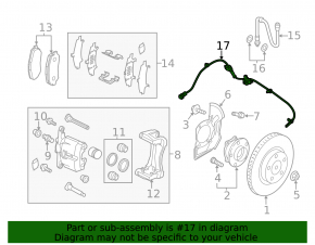 ABS sensor front left Mazda 3 19- Japan built