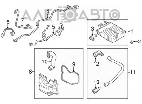 Lambda probe 2 for Ford Focus mk3 11-18 2.0