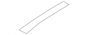 Front right roof trim Ford Edge 19 - for panoramic, scratches