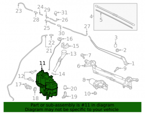 Mazda 6 13-17 Washer Reservoir Without Neck TYC