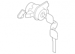 Front left lock cylinder Nissan Versa 12-13 usa