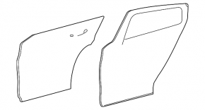 Bare rear left door Infiniti QX30 17-19