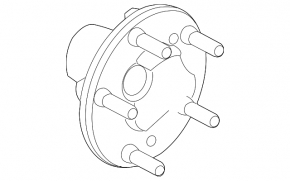 Rear left hub Land Rover Discovery Sport 17-25