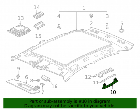 Front ceiling handle left Volkswagen ID.4 21-23 black