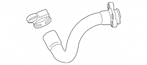 Cooling pipe for cylinder head BMW F30 12-16 N20