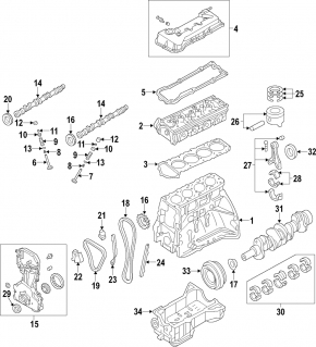 Crankshaft Nissan Rogue 14-16 2.5 K:54.98 W:44.97