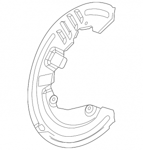 Brake Disc Cover Front Left Cadillac ATS 13-18 rwd