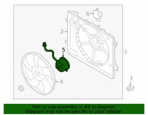 Hyundai Sonata 15-19 2.4 Cooling Fan Motor
