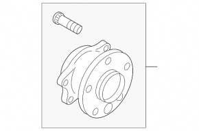 Subaru B10 Tribeca rear left hub