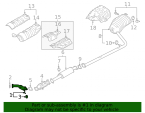 Kia Optima 11-15 hybrid exhaust pipe
