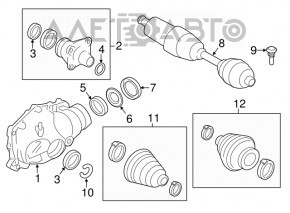 Front Gearbox BMW X3 F25 11-17 3.38 99k