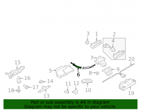 Trunk lock cable Audi Q7 17-18
