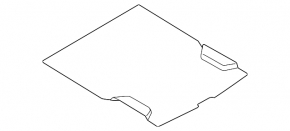 Trunk floor central BMW 4 F33 14-20 convertible, black