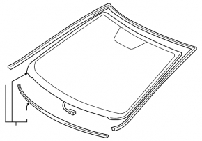 Toyota Camry V55 15-17 USA Pilkington Windshield