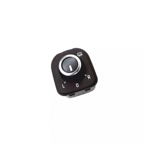 Front left mirror control VW Tiguan 09-17 black with chrome, heated