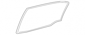 Glass door rear left Lexus Hs250h 10-12 scratches