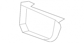 Front bumper trim for radar cruise Honda CRV 20-22