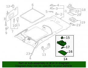 Subaru Forester 25-26 center light