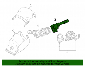 Steering column switch right Toyota Rav4 13-18