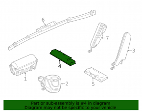 Airbag passenger knee airbag right Audi A3 22-26