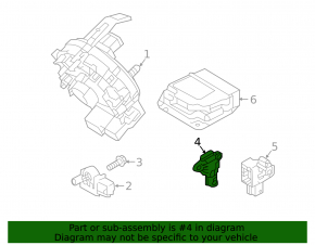 Airbag sensor door left Hyundai Kona 18-23