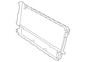 Radiator bracket Porsche Panamera 10-16