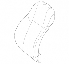 Mercedes W213 E 17-23 passenger seat backrest trim, beige, heated